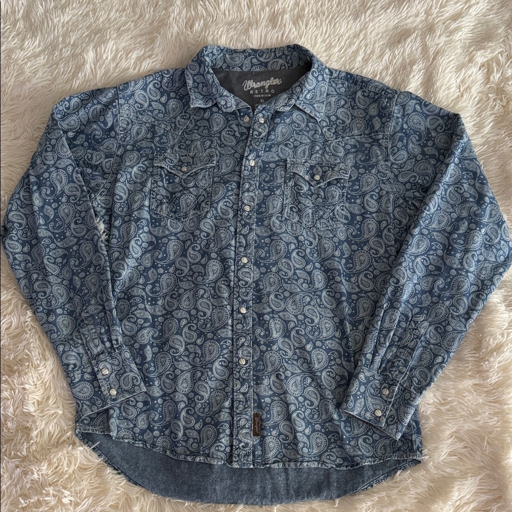 Wrangler Denim Retro Premium Men's Shirt XL